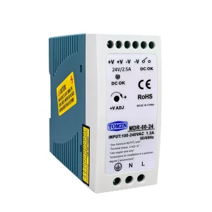 Railway-Type DIN Rail DC Switching Power Supply 10A 12VDC 60Hz Single Output for Industry Use