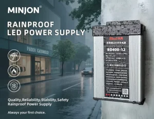 Rainproof 800W BD Series Single Power Supply Input Voltage 176-264VAC LED Driver IP45 2 Year Warranty 12V Industrial Use