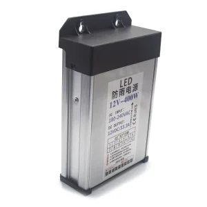Rainproof Power Supply IP65 33A LED 12V 400W 220V AC-DC Single 12V Transformer for LED Lights