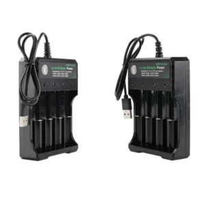 Rechargeable 18650 Battery Charger 4 Slots Li-Ion Battery USB Charger Adapter