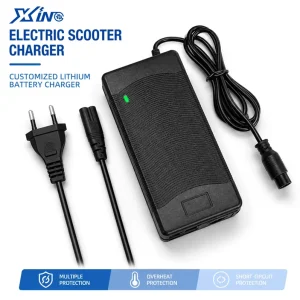 Reliable 42V 2A Electric Scooter Battery Charger for Lithium Ion Battery Pack Portable Power Supply Stable Charge Device Cable