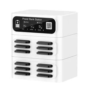 Rental Power Bank Li-polymer Battery 8pcs 8slots Stacking for Public Venues