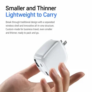 Retractable Charger GaN USB 65W Fast Charger Type C Plug Portable Universal Phone Charger