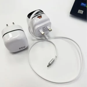 Retractable Type C 65W Fast Charging Cable Fireproof Foldable Stand Eco Friendly Design for Mobile Phones On the Go Use