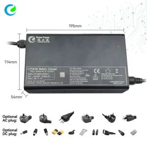 Robot Battery Charger 360W 24V 10A 36V 8.5A 48V 6.5A 60V 5A 72V 4A Lawn Mower E Scooter E bike E Forklift