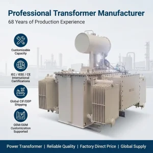 Rural Grid Distribution Silicon Steel Low Loss Oil Immersed Transformer