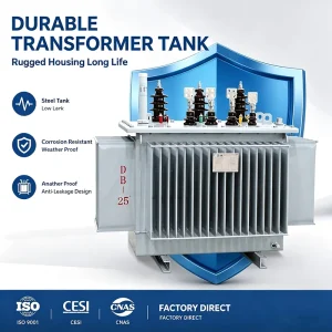 S11 10kV 33kV 35kV 22kV 415V 220V 380V 400V Three Phase Oil Immersed Two Windings Step-down Power Transformer Substation 50/60Hz