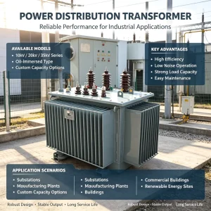 S13 M 10kV Full Copper Oil Immersed Transformer Ultra Low Loss Custom Transformer for Industrial Residential Use