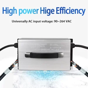 S2500 134.4V DC 32S 12A Lithium Tianneng Battery Charger CAN 485 Electric Car 12V High Efficiency 90% Aluminum Alloy