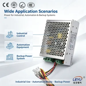 SCP 50 12 50W UPS Power Supply 110V 220V AC to DC 13.8V 27.6V With Battery Charger Function for LED Lighting