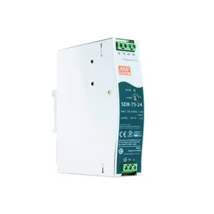 SDR-75-24 24V 3.2A 12V 48V DIN Rail Switching Power Supply With PFC Function for Industrial Control System