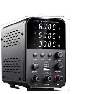 SE605 60V 5A 300W Adjustable Single Digital Linear Programmable DC Power Supply Regulator CE RoHS for Fan Cooled
