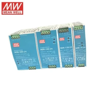 SMPS DIN Rail Switching Power Supply NDR-75 NDR-120 NDR-240 NDR-480 12V 24V 48V Slim With PFC