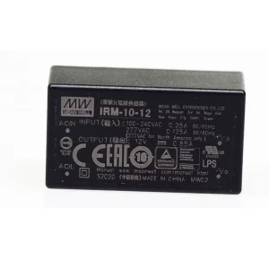 SMPS MeanWell IRM-10-12 10W 12V 0.85A AC-DC Open Frame Single Output PCB-Mount Green Power Module Switching Power Supply