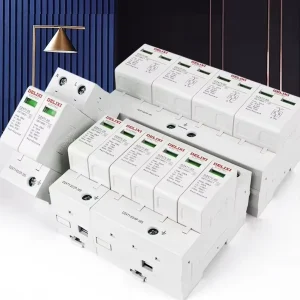 SPD Lightning Surge Protector for Rooftop PV System Commercial Building EV Charger Distribution Cabinet