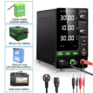SPPS C3010C Battery Charger 12V 24V 30V 10A DC Power Supply for Car Motorcycle Battery Auto Moto Lead Acid AGM Lithium Lifepo4