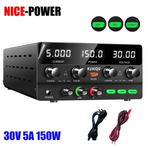 SPPS H305 30V 5A 150W OCP OVP Output Short Circuit Adjustable Bench Switching DC Power Supply LCD With Output Switch