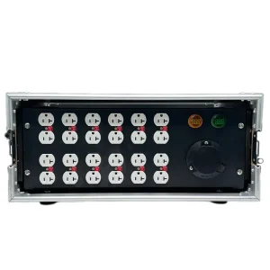 SS2-50 50A Input with 12 Channel NEMA 5-20 US Edisons 20 Output Portable Power Distribution Distribution Box