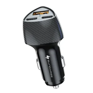 SUNDA 78W PD Car Charger 3 in 1 Multi Port Fast Charging PD30W QC3.0 Car Charger Adapter Cargador Para Carro for Mobile Phones