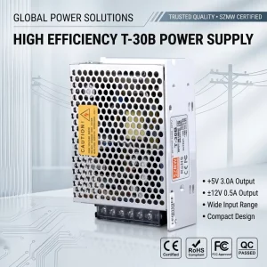SZMW T 30B Low Ripple Triple Output Power Supply for PLC HMI Sensor Industrial Automation Control System CE RoHS 3Years Warranty