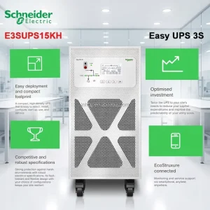 Schneider Electric E3SUPS15KH Easy UPS 3S 15 KVA 400 V 3 3 Industrial Power Supply for External Batteries