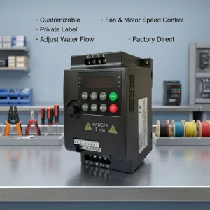 Series Mini Size Vector Control VFD 220V 3P 380V Low Power Frequency Converter Inverter for Small Industrial AC Motor