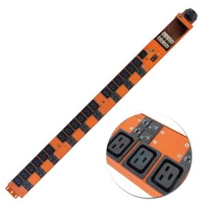 Server Rack PDU 3Phase 125A 18Ports C19 Heavy Duty Vertical Power Distribution Socket