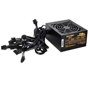 Silent Multi connector ATX3.1 PCIe5.1 RGB 750W Power Supply 12V for Gaming Desktop