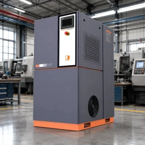 Silent Stationary Lubricated Micro Screw Air Compressor 4kW 8bar with High Efficiency Engine Motor for Industrial Equipment Use