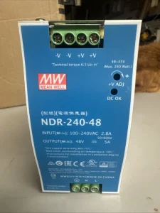 Single-Output Industrial AC/DC DIN Rail Power Supply NDR-240-48