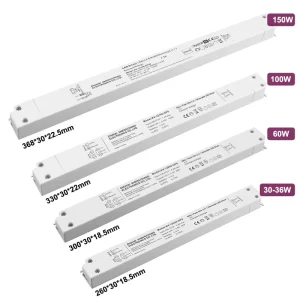 Single Output Power Supply 30 36 60 96 100 150 Watt Flicker Free Triac Dimmable Linear DC 12 24 36 48 Volt Led Driver