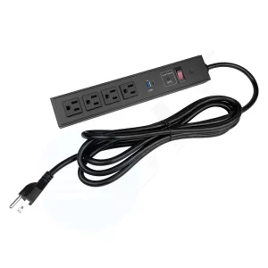 Single-Phase 125V 15A PDU Power Distributor Cabinet AC Power Distribution Unit with Plugs and Sockets for Rack PDUs