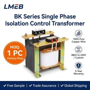 Single Phase Isolation Control Transformer BK380 200VA/500VA/1000VA Low Voltage Machine Tool with 110V/36V/24V Isolation Control
