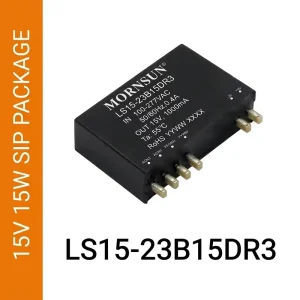 Single Switching Power Supply LS15 23B15DR3 15V 1A AC DC PSU 84% Efficiency Short Current Protection Wide