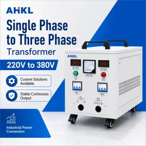 Single to 3 Phase Voltage Converter 15KW Step up Transformer 110V 220V to 380V 415V Toroidal Copper Coil Phase Changer