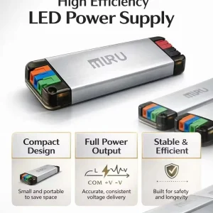 Slim Compact Single-Output AC-DC LED Power Supply 12V 2A 220V/110V Overload Protection