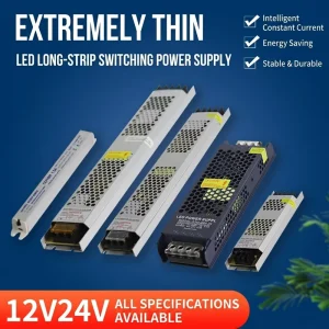 Slim Power Supply 24V 2.5a 60W Ultra Slim Led Strip Power Supply 24v 60w 100w 200w 300w 400w Led Driver Ultra Thin Light Box 24v