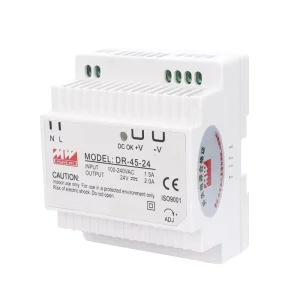 Small DR-45-24 DC Single-Phase 24V LED Power Supply 230V Input AC-DC