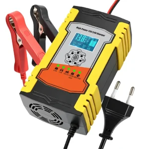 Smart Car Battery Charger 12V 12A 24V 6A Supports Two Output Voltages Lead-Acid Battery Charger Pulse Repair