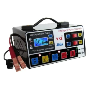 Smart Car Battery Charger Intelligent 12V 24V Lead Acid Battery LED Display for Automotive Truck Motorcycle Car