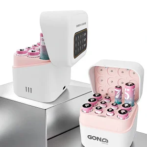 Smart LCD Screen 12 Slots 6AA 6AAA 12AA Rechargeable NiMH Battery Charging Stand With Type C PD 5V/3A Output LED Illumination