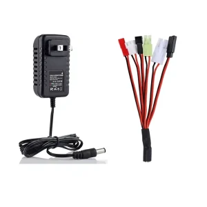 Smart Nimh Nicd Charger RC Charger With 6 Connectors Mini Tamiya For 2 10s Nimh Nicd Battery RC Car Boat Drone Model