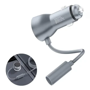 Starlink Mini 60W 2A 12V 30V DC Step up Power Supply Adapter for Starlink Mini Cigarette Lighter
