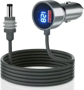 Starlink Mini Cable 3 in 1 Car Charger DC Power Cable Cigarette Lighter Adapter 12V-24V Digital Display High Speed USB C/USB A