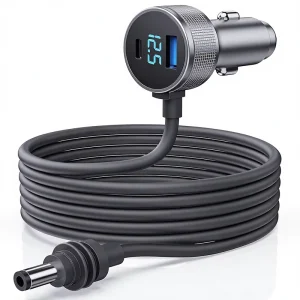 Starlink Mini Car Charger DC Power Cable + Cigarette Lighter Adapter 12V-48V Digital Display Durable USB-A USB-C 40W PD + 35W