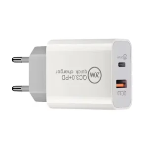 Style USB Type C Port Adapter PD 20W Fast Charger for Android Earphone EU US Plug