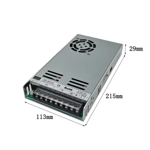 Super Slim LRS Single Output 12V 400W 85% Efficiency 198-242V AC Input LED Switching Transformer Industrial IP20 Power Supply
