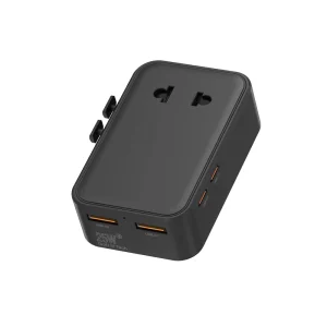 Super Slim Universal Socket Worldwide Adaptor USB Travel Charger 25W Fast Charging Multi Port Travel Adapter