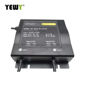 Super on Board Channel 2 Bank 10 Amp Battery 12V Charger 10A GEL AGM Electric Bike Charger
