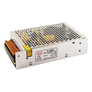 T-60A Triple Output 60W AC 110V/220V Input 5V/12V/-5V DC Power Supply